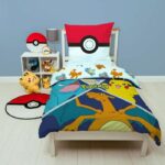 Comprar Juego de cama - pokemon - starter evolution ii - microfibra - 1 funda nórdica 140 x 200 cm + 1 funda de almohada 63 x 63 cm