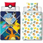 Comprar Juego de cama - pokemon - starter evolution ii - microfibra - 1 funda nórdica 140 x 200 cm + 1 funda de almohada 63 x 63 cm