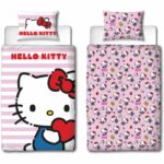 Comprar Juego de cama reversible - hello kitty - microfibra - 1 funda nórdica 140 x 200 cm + 1 funda de almohada 63 x 63 cm