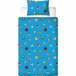 Comprar Juego de cama reversible - mario bros - mario y sus amigos iv - microfibra - 1 funda nórdica 140 x 200 cm + 1 funda de almohada 63 x 63 cm