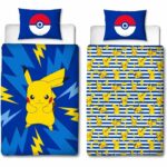 Comprar Juego de cama reversible - pokemon - pikachu iv - microfibra - 1 funda nórdica 140 x 200 cm + 1 funda de almohada 63 x 63 cm
