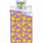 Comprar Juego de cama reversible - pokemon - pikachu - microfibra - 1 funda nórdica 140 x 200 cm + 1 funda de almohada 63 x 63 cm