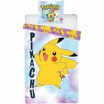 Comprar Juego de cama reversible - pokemon - pikachu - microfibra - 1 funda nórdica 140 x 200 cm + 1 funda de almohada 63 x 63 cm