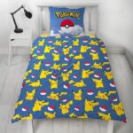 Comprar Juego de cama reversible - pokemon - pikachu y sus amigos en la arena - microfibra - 140 x 200 cm + 1 funda de almohada 63 x 63 cm