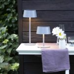 Comprar Lámpara de mesa para exterior - brilliant - picco - led y solar - metal y plástico - 5 w - gris esmerilado