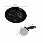 Comprar Plato perforado para pizza y juego de ruedas - fackelmann profesional - 32 cm