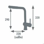 Comprar Rousseau grifo de cocina mezclador matsouko - con ducha de mano - acero inoxidable gris