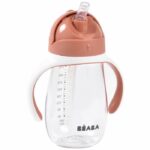 Comprar Taza con pajita - beaba - 300 ml - terracota