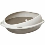 Comprar Aime caja de arena ovalada con borde extraíble - 57 x 40 x 19 cm - para gatos
