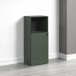 Comprar Almacenamiento de baño - decoración verde salvia y negro - l40 x h95 x d31cm - pure bliss