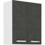 Comprar Armario alto con puertas batientes - gris mate - l 60 cm x p 31