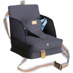 Comprar Asiento elevador para bebé - roba - plegable - cojín inflable - cinturón ajustable - 6 meses / 3 años (15 kg) - azul marino
