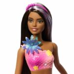 Comprar Barbie - sirena flor mágica - muñeca con cabello castaño largo - barbie - jdm73