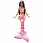Comprar Barbie - sirena flor mágica - muñeca con cabello castaño largo - barbie - jdm73
