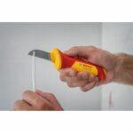 Comprar Cuchillo para cable de hoja recta vde de bosch professional (acero s2)