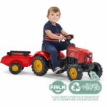 Comprar Falk - tractor de pedal supercharger rojo con capó de apertura y remolque