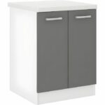 Comprar Gabinete de cocina ultra l 60 cm con encimera incluida - gris