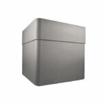 Comprar Jardinera cuadrada de 40 cm - eda - carel - 26 l - con ruedas - para uso exterior o interior - 39 x 39 x 39 cm (alto) - color topo