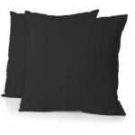 Comprar Juego de 2 fundas de almohada - home linge passion - hp72082 - microfibra de 82 g - 63 x 63 cm - negro