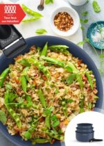 incluida inducción - arthur martin - am0320 - cerámica - Ø 16-18-20 cm + mango extraíble - azul