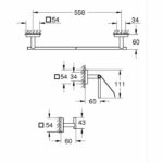 Comprar Juego de accesorios 3 en 1 - grohe - 411242430 - negro mate - metal - ducha