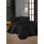 Comprar Juego de cama - 1 funda nórdica 220x240 cm + 2 fundas de almohada 60x60 cm - 100% algodón reforzado - negro