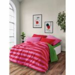 Comprar Juego de cama - 1 funda nórdica 220x240 cm + 2 fundas de almohada 60x60 cm - 100% algodón - rosa