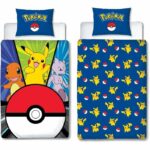 Comprar Juego de cama - pokemon - pikachu y poké-ball - microfibra - 1 funda nórdica 140 x 200 cm + 1 funda de almohada 63 x 63 cm
