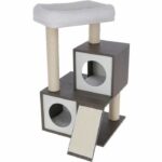 Comprar Kerbl - Árbol para gatos flair - 48 x 44 x 86 cm - blanco/gris - sisal