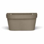 Comprar Maceta de pared - garden id star - taupe 36 x 16 cm - reserva de agua con sistema de rebosadero - reciclado y 100% reciclable