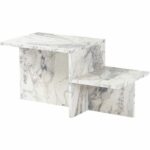 Comprar Mesa de centro - harmony - rectangular - efecto mármol fresia - 80 x 40 x 40 cm
