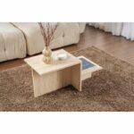 Comprar Mesa de centro - harmony - rectangular - efecto travertino - 80 x 40 x 40 cm
