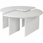 Comprar Mesa de centro - moira - redonda - blanco natural - 90 x 90 x 41 cm