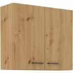 Comprar Mueble alto - modena - 80 cm - roble artesanal y negro mate - cuisinier