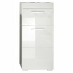 Comprar Mueble bajo de baño amanda - 1 puerta + 1 cajón - l37 x p31 x h79 cm - blanco - trendteam