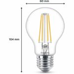 paquete de 6 bulb e27 led transparente de 60w