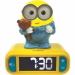 Comprar Reloj despertador minions con luz nocturna 3d y efectos de sonido - lexibook