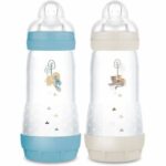 Comprar Set de 2 biberones - mam - easy start - anticólico - 320 ml - tetina flow 3 - ocean + sand