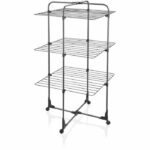 Comprar Tendedero leifheit 270 classic negro - tendedero con 27 m de espacio de secado - estantes plegables - torre de 3 niveles - negro