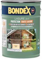 Comprar Tinte para madera 2 en 1 para exteriores - transparente - acabado satinado - protección de 12 años - para todas las estaciones - bondex - 5l