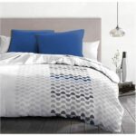 Comprar Ambroisie juego nórdico de microfibra - 1 funda nórdica 140 x 200 cm + 1 funda de almohada 63 x 63 cm - azul