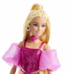 Comprar Barbie - muñeca de lujo - traje rosa metalizado y cabello rubio - barbie - jfp40