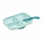 Comprar Beaba set de almuerzo de silicona 2 piezas compartimento - azul