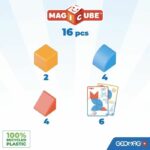 Comprar Bloques magnéticos - geomag - bloques y tarjetas magicube - 16 piezas - educativo - plástico reciclado