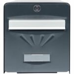 Comprar Burg wachter buzón balneal de acero galvanizado - puerta trasera de cristal - gris antracita