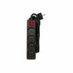 Comprar Chacon regleta con interruptor 4 enchufes 16a 1.5m negro