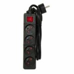 Comprar Chacon regleta con interruptor 4 enchufes 16a 1.5m negro