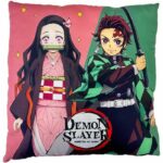 Comprar Cojín de doble cara - cuadrado - demon slayer - tanjiro y sus amigos - microfibra - 40 x 40 cm