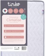 Comprar Colchón bebé climatizado - 70 x 140 cm - grosor 11 cm - con sábana bajera y protector de colchón - tineo