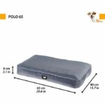 Comprar Colchón para perros - ferplast - polo - 65 x 40 x h 8 cm - relleno extraíble - gris